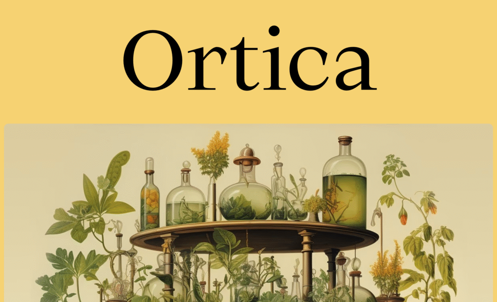 Ortica font