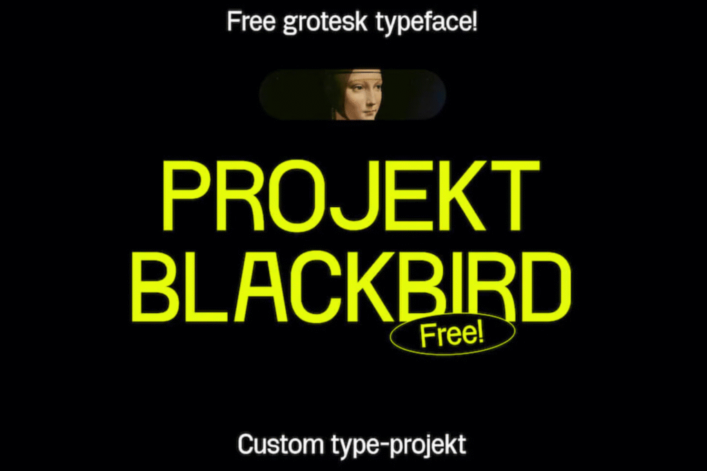 Projekt blackbird font